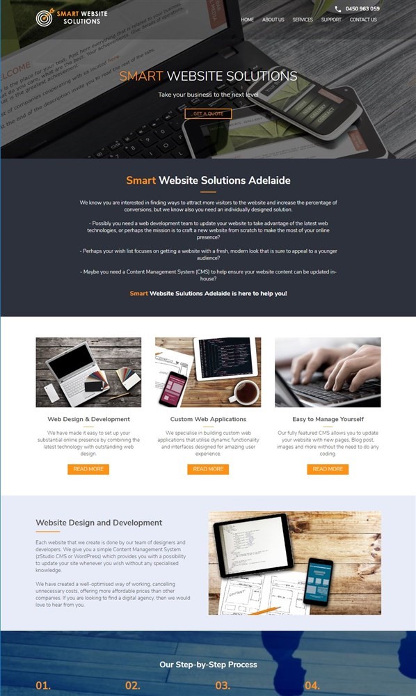 Web solutions website design
