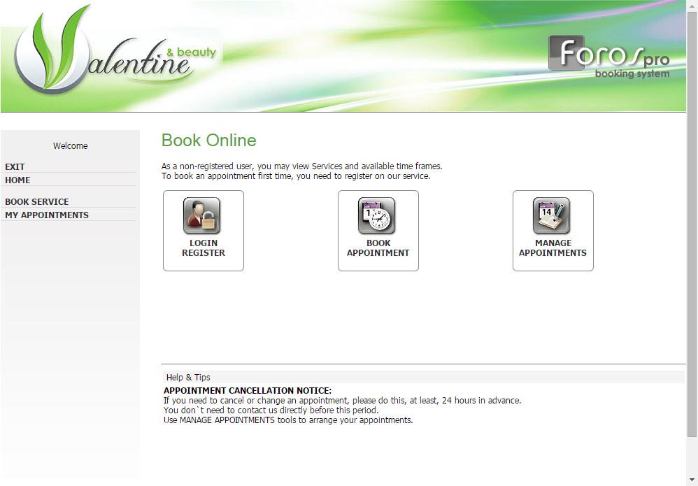 Main client window