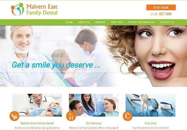 Malvern East Family Dental | Custom Website Design