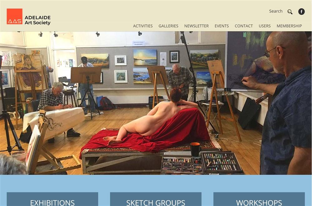 Adelaide Art Society Website Development