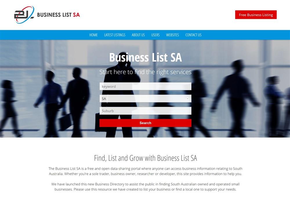 Business List SA Web Portal