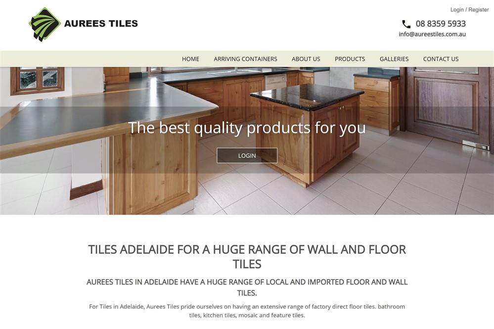Aurees Tiles Web Application