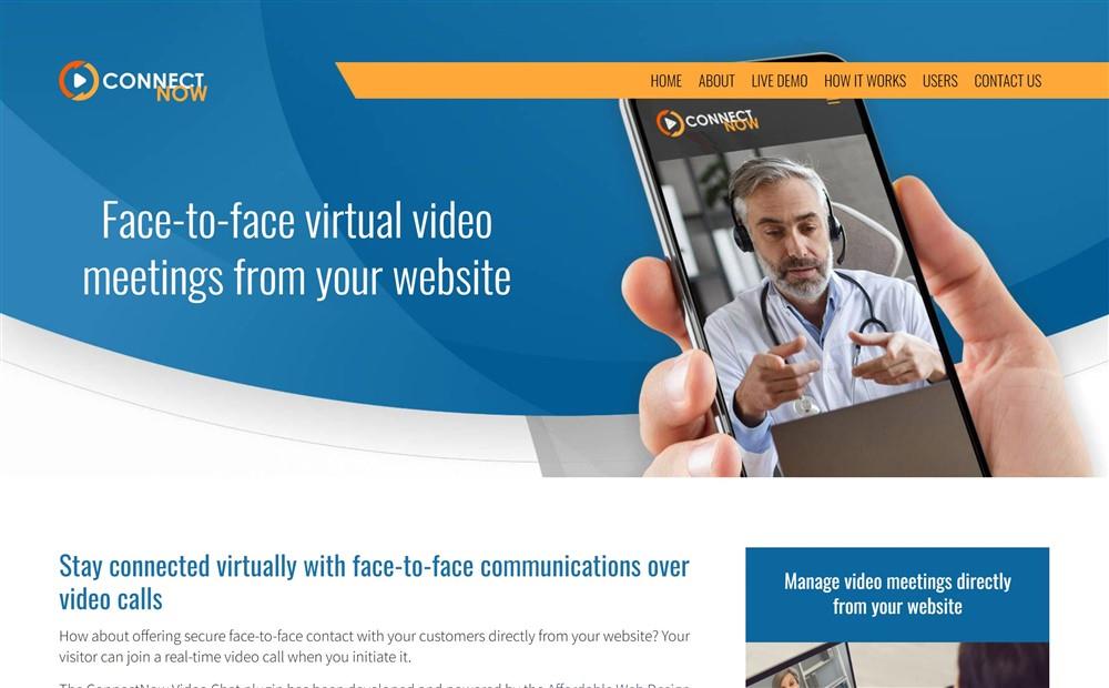 ConnectNow Video Chat Web Application