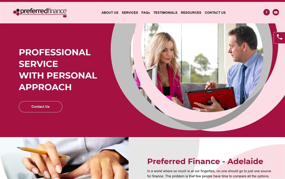 Preferred Finance Website